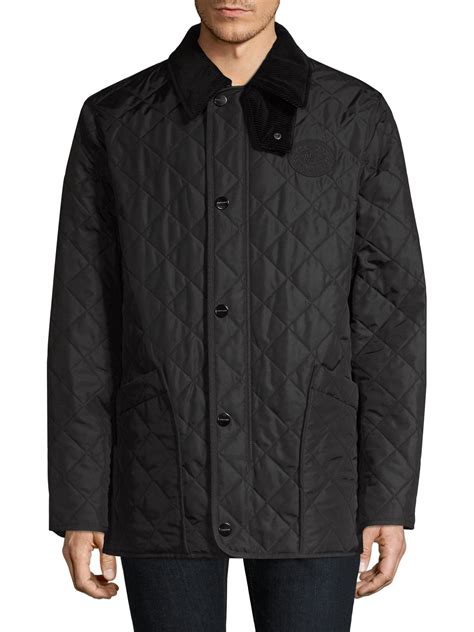 burberry barn coat|Quilted Barn Jacket in Black .